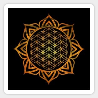 Lotus Flower of Life Mandala Sticker